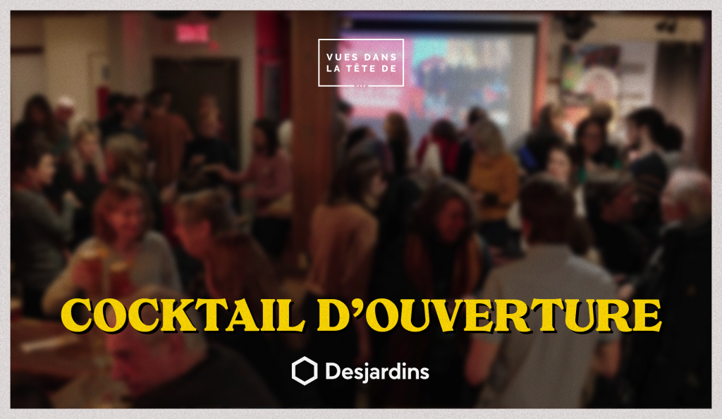 Le cocktail d'ouverture de Vues 2026 1 cocktail